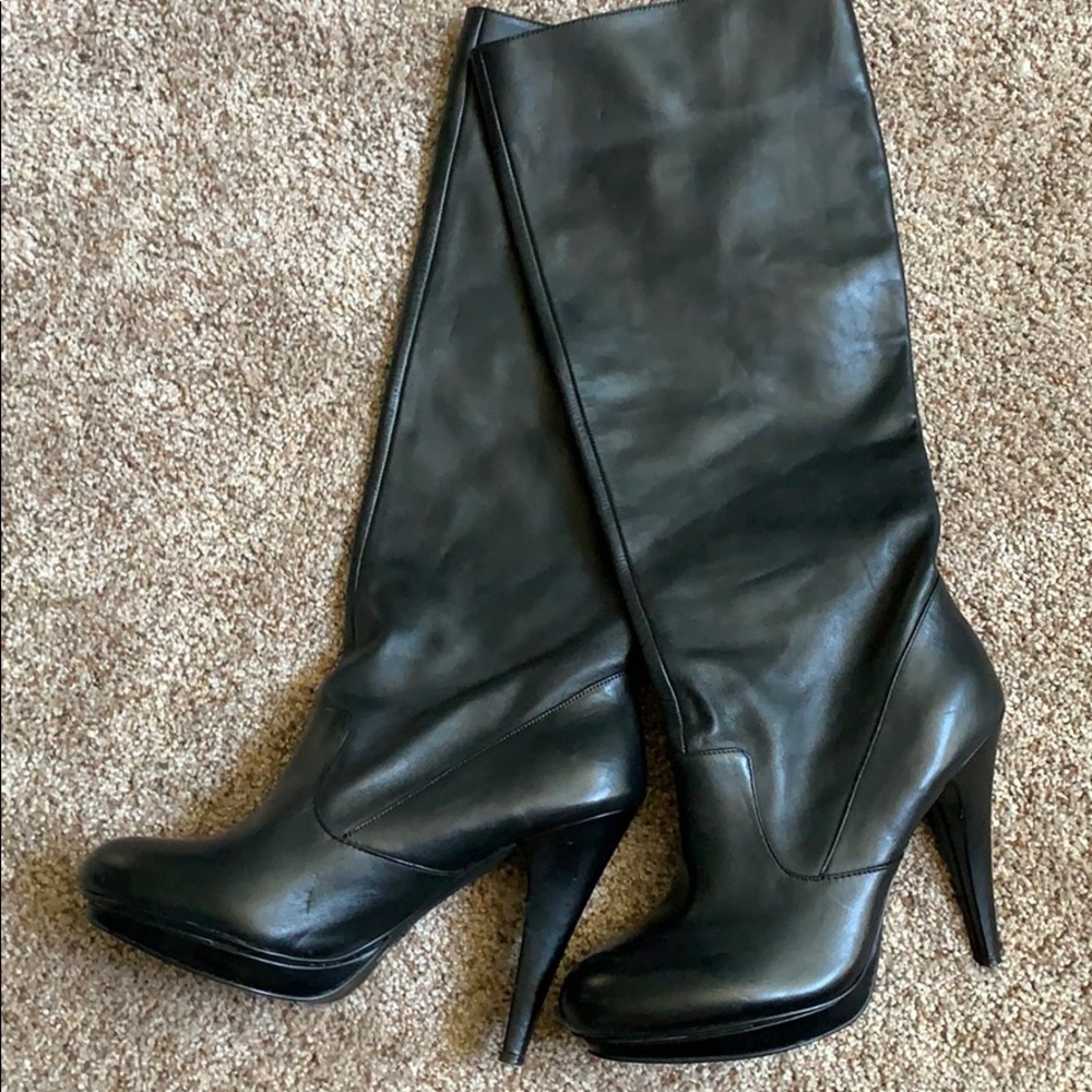 BCBG Knee High Leather Boots